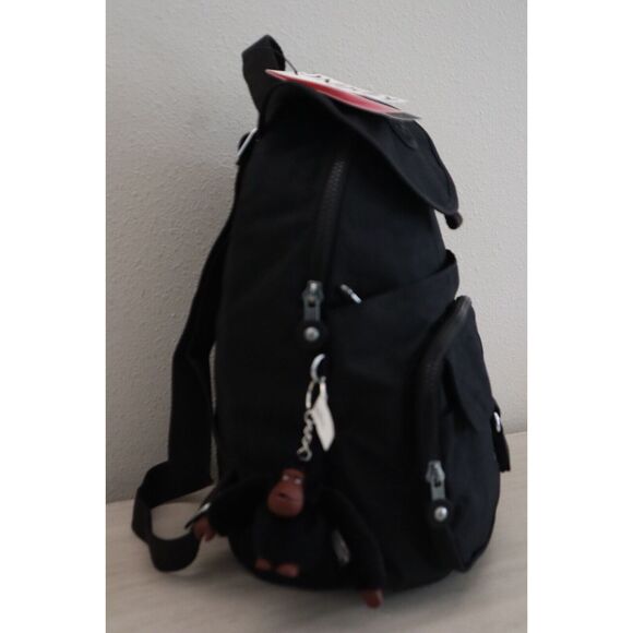 Kipling KI9450 Unisex Small Black Tonal Queenie Backpack - Picture 5 of 12